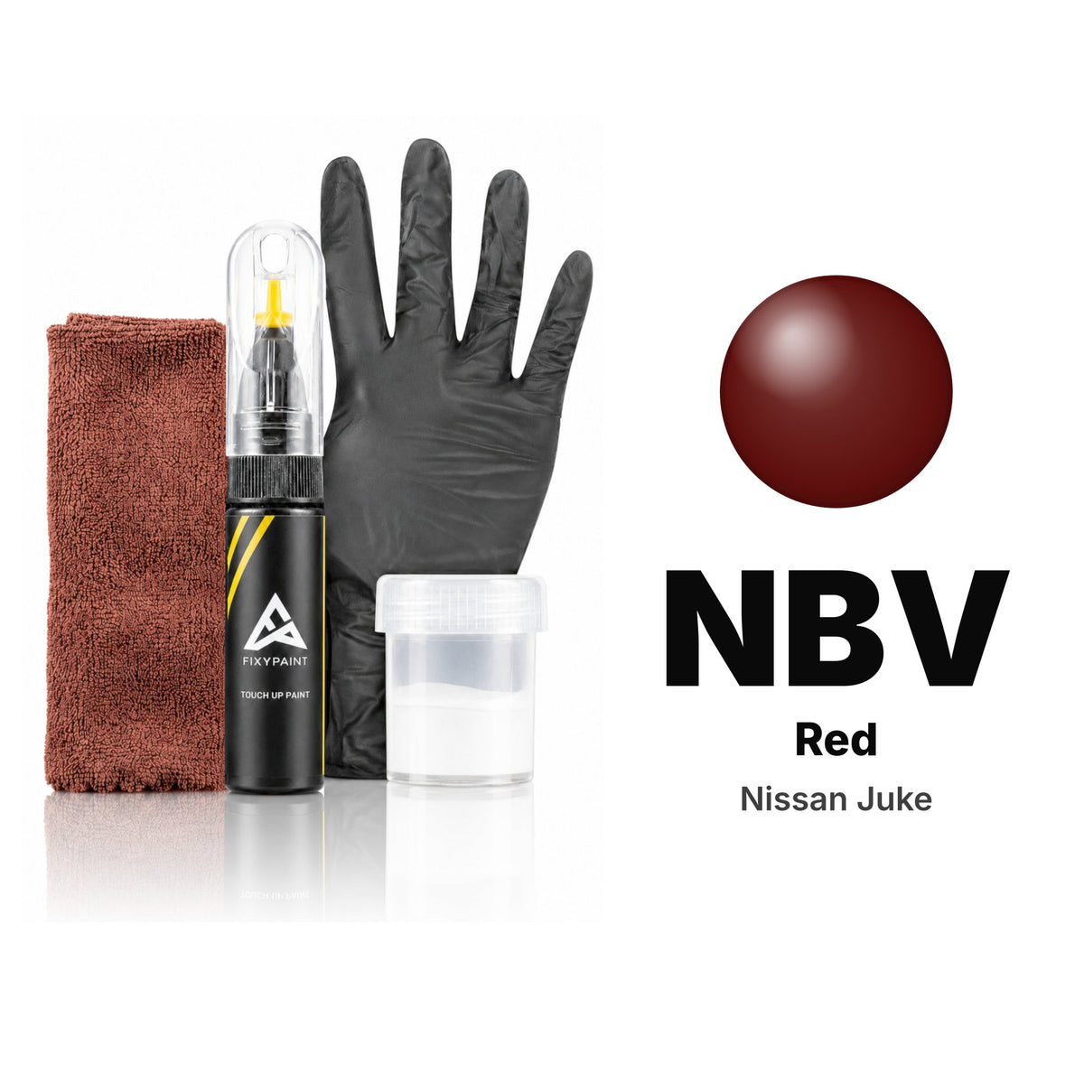 Touch-up paint for Nissan Juke NBV Red, Complete kit