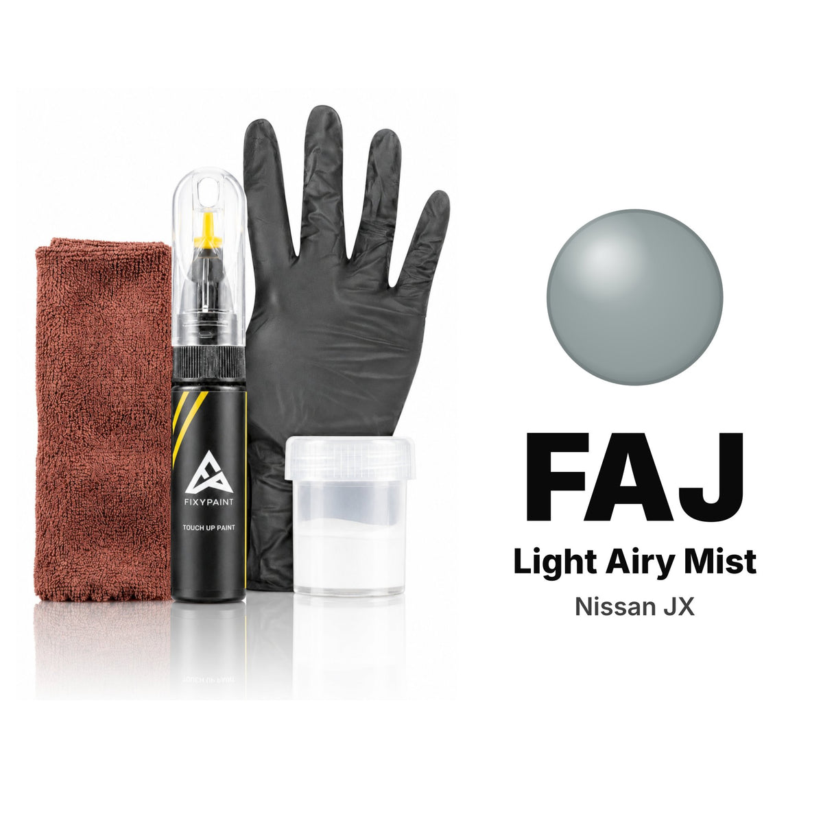 Lackstift für Nissan JX – FAJ Light Airy Mist (2013), Set Komplett