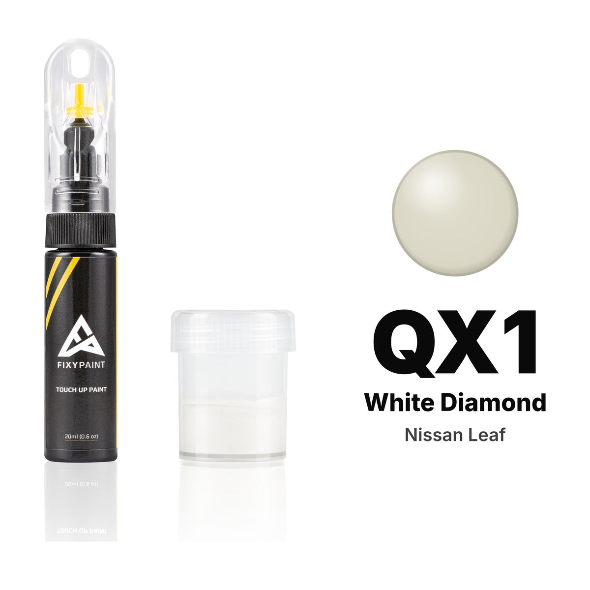 Touch-up paint for Nissan Leaf QX1 White Diamond, Standard kit