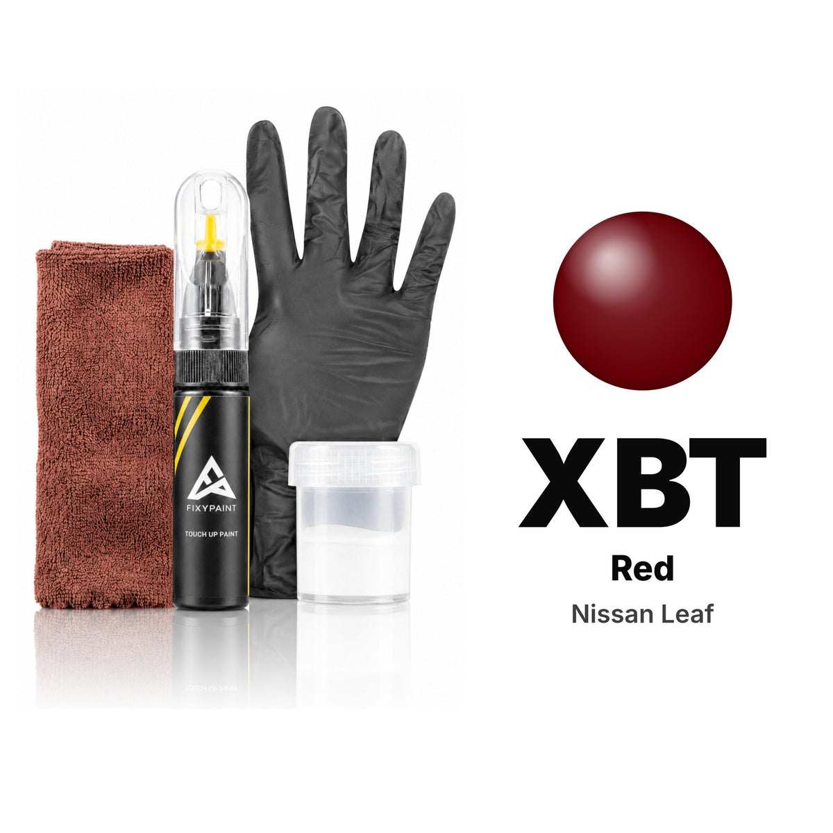 Peinture de retouche pour Nissan Leaf – XBT Red (2023–2024), kit Complet