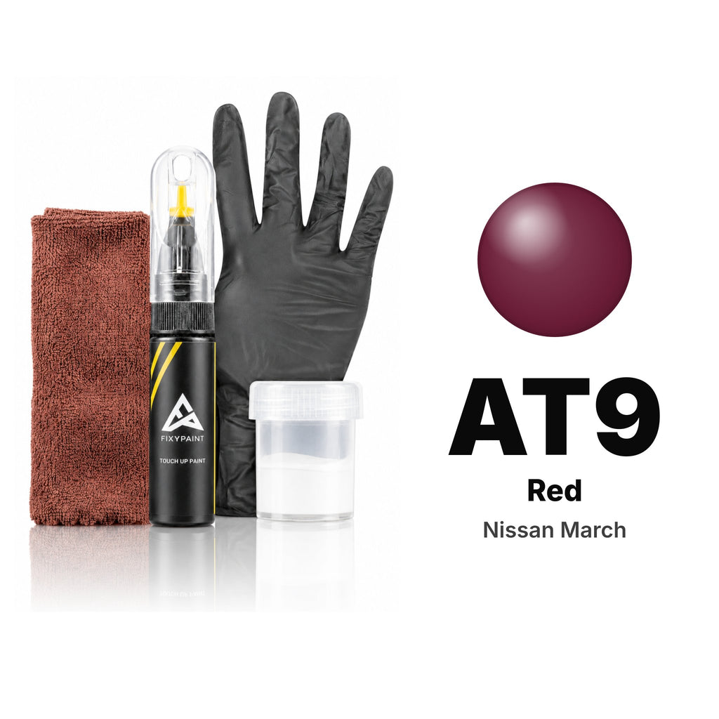 Touch-up paint for Nissan March AT9 Red, Complete kit