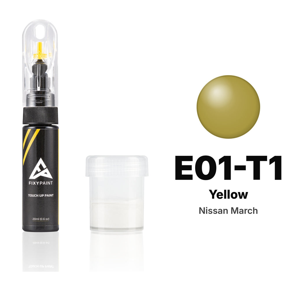 Touch-up paint for Nissan March E01-T1 Yellow, Standard kit