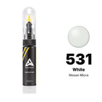 Touch-up paint for Nissan Micra 531 White, Basic kit