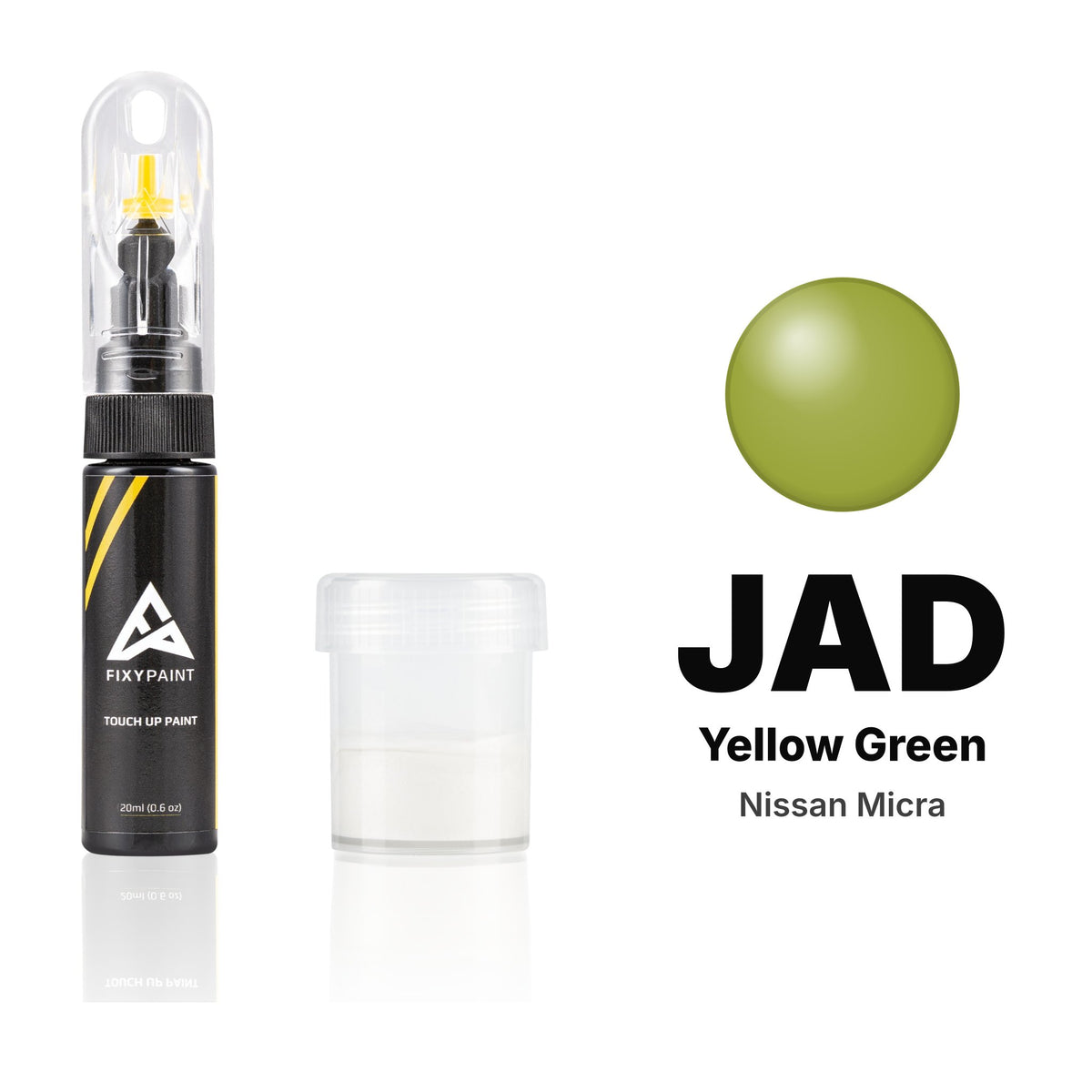 Pintura de retoque para Nissan Micra – JAD Yellow Green (2011–2023), kit Estándar