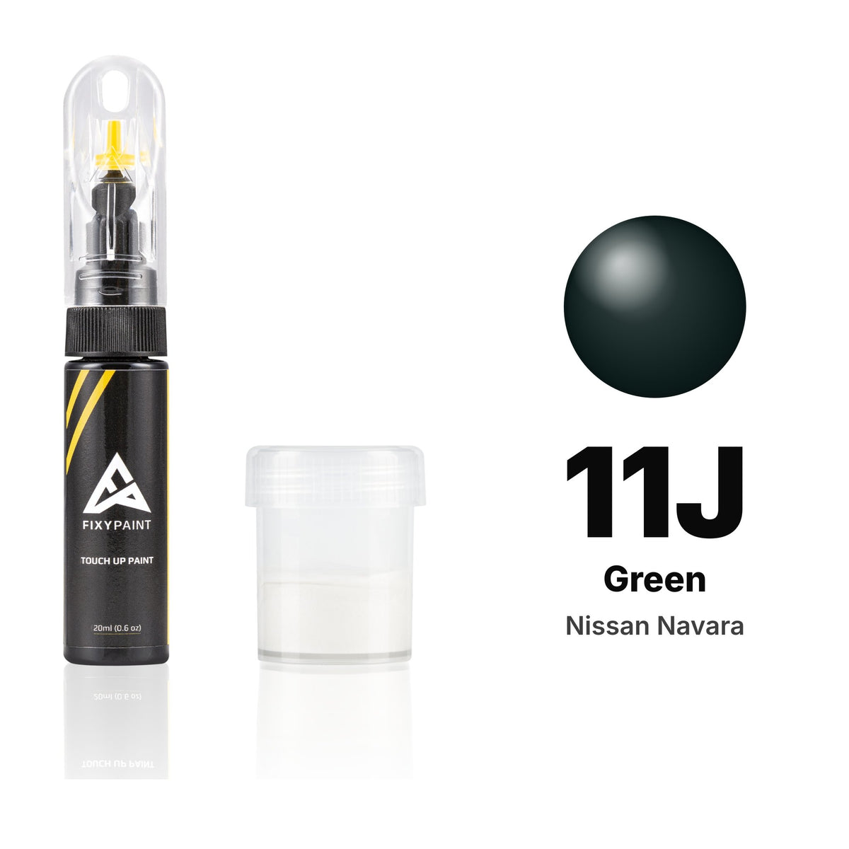Pintura de retoque para Nissan Navara – 11J Green (2008), kit Estándar