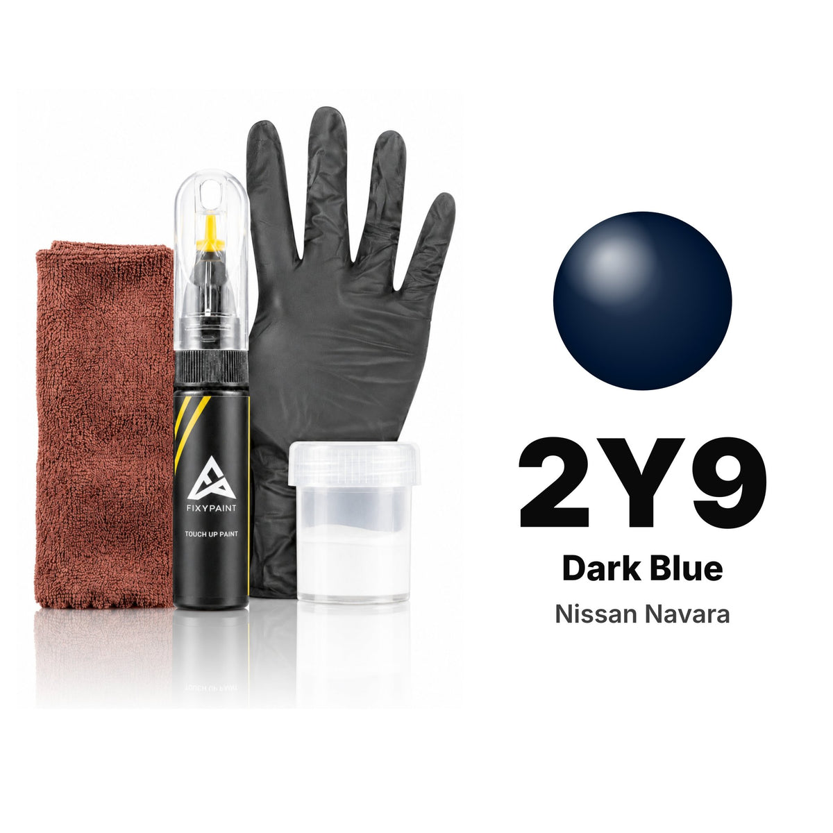 Pintura de retoque para Nissan Navara – 2Y9 Dark Blue (2008), kit Completo