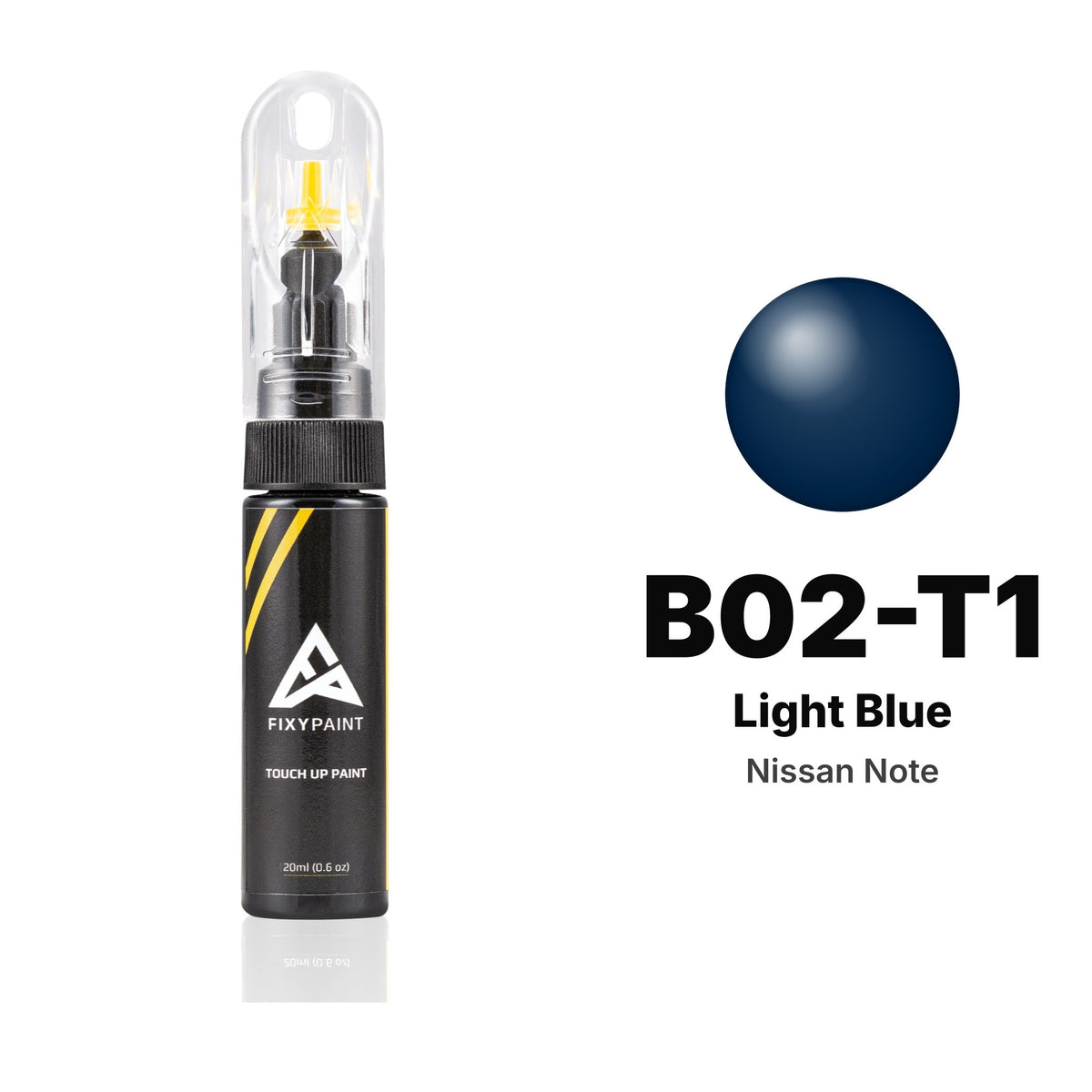 Nissan Note B02-T1 Light Blue touch-up paint, Basic kit