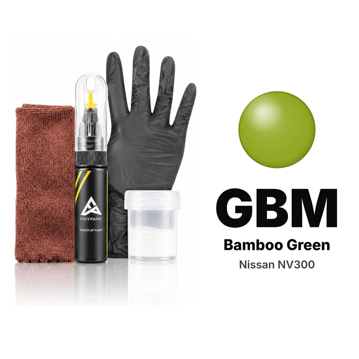 Touch-up paint for Nissan NV300 GBM Bamboo Green, Complete kit