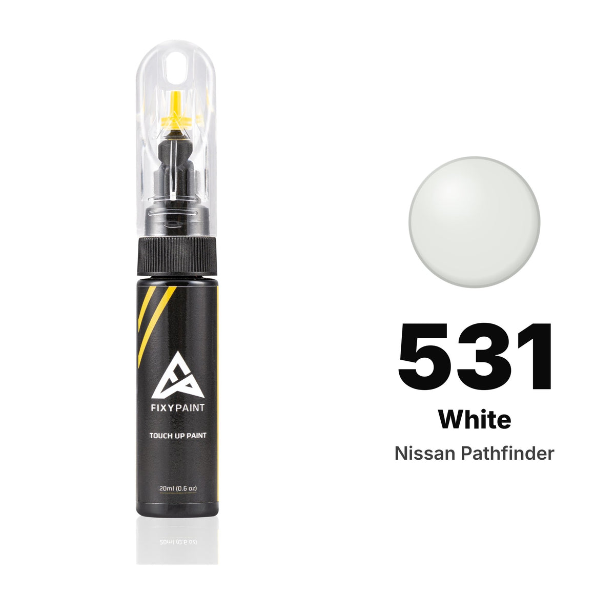 Touch-up paint for Nissan Pathfinder 531 White, Basic kit