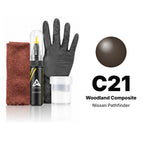 Touch-up paint for Nissan Pathfinder C21 Woodland Composite, Complete kit