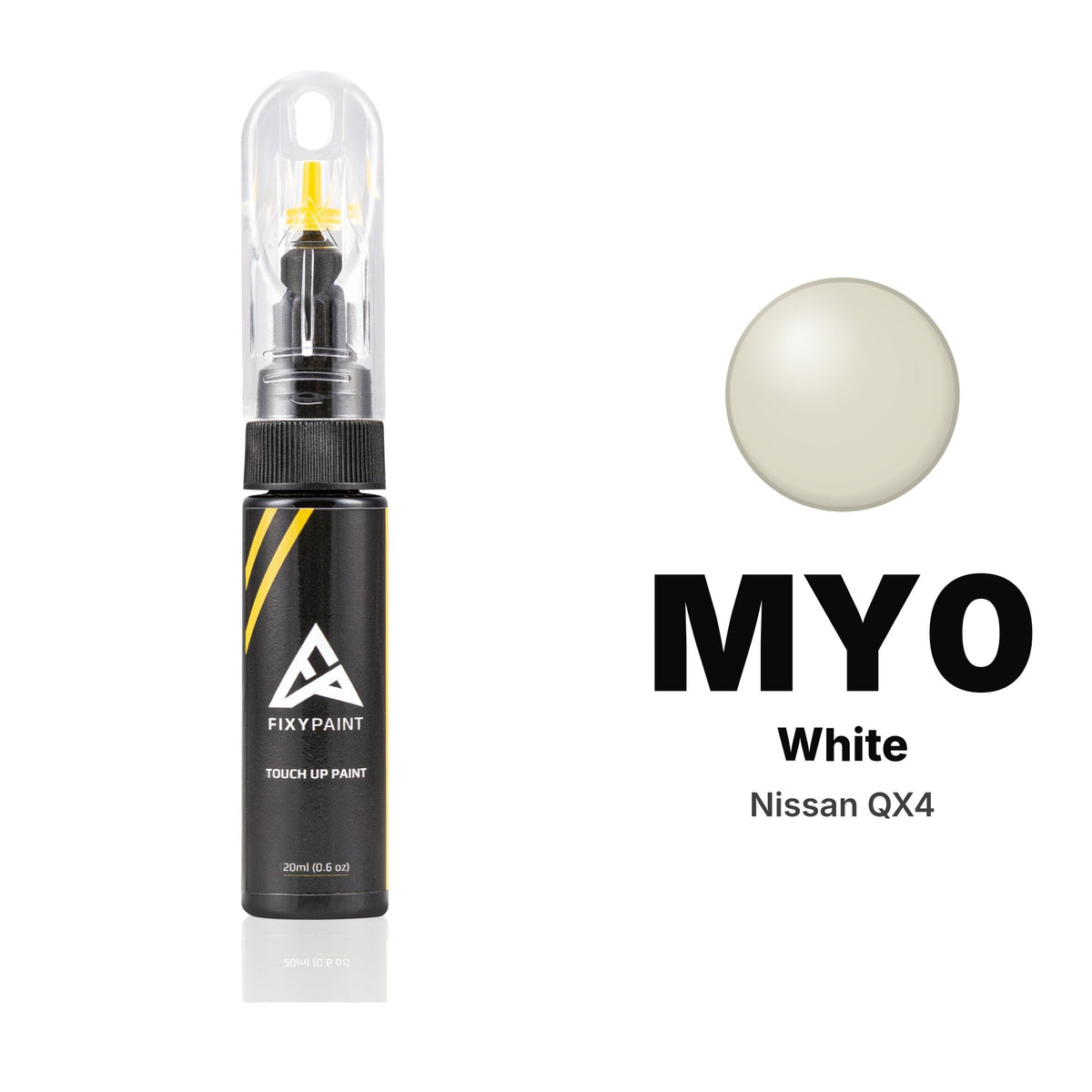 Pintura de retoque para Nissan QX4 – MY0 White (2003), kit Básico