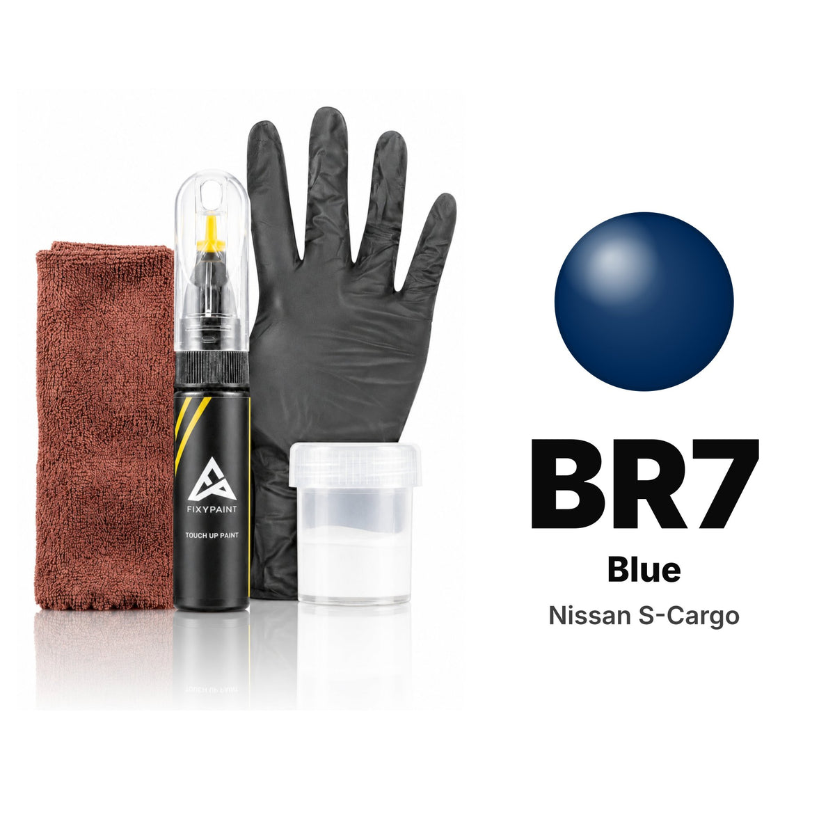 Touch-up paint for Nissan S-Cargo BR7 Blue, Complete kit