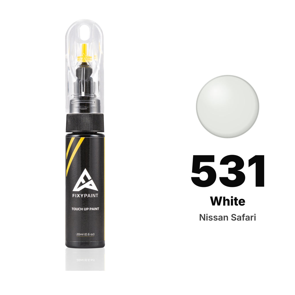 Touch-up paint for Nissan Safari 531 White, Basic kit