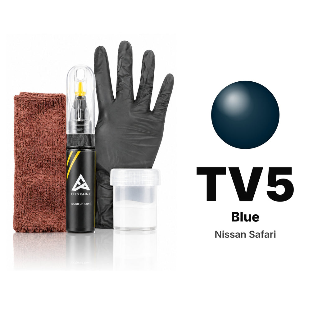Touch-up paint for Nissan Safari TV5 Blue, Complete kit