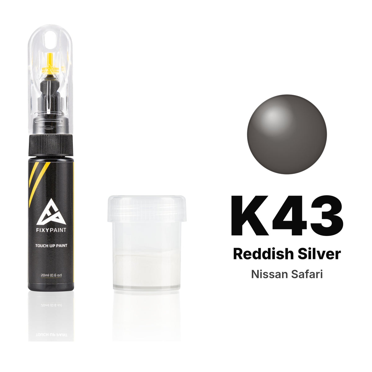 Touch-up paint for Nissan Safari K43 Reddish Silver, Standard kit
