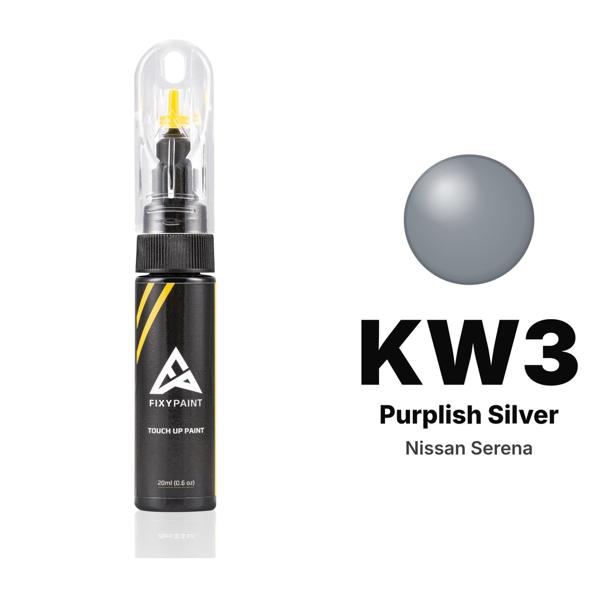 Touch-up paint for Nissan Serena KW3 Purplish Silver, Basic kit