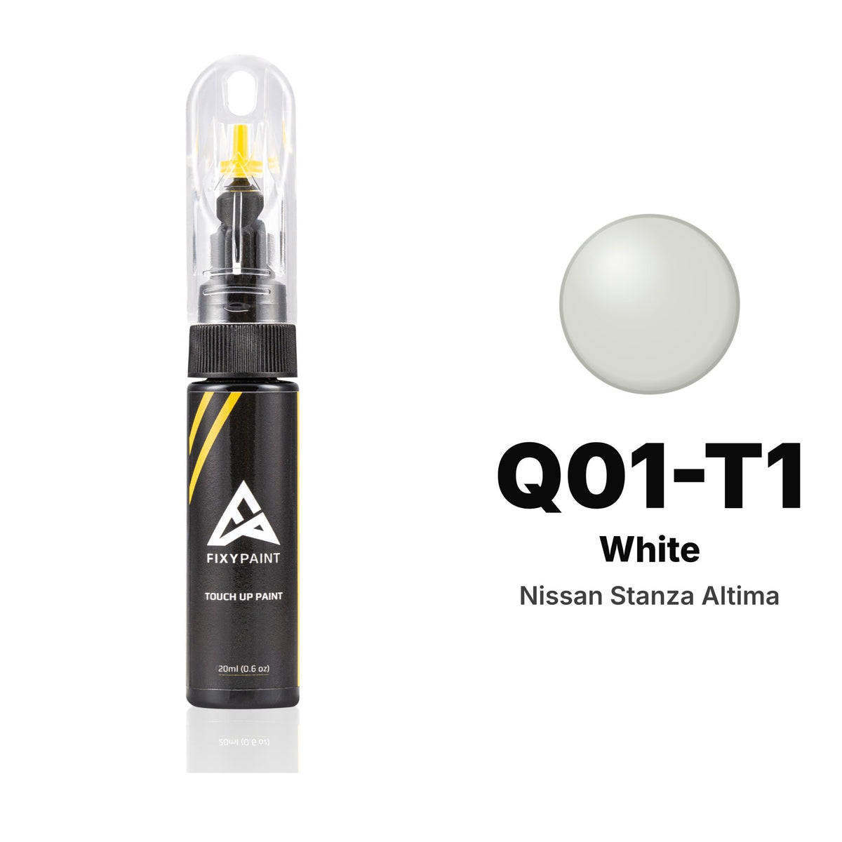 Touch-up paint for Nissan Stanza Altima Q01-T1 White, Basic kit