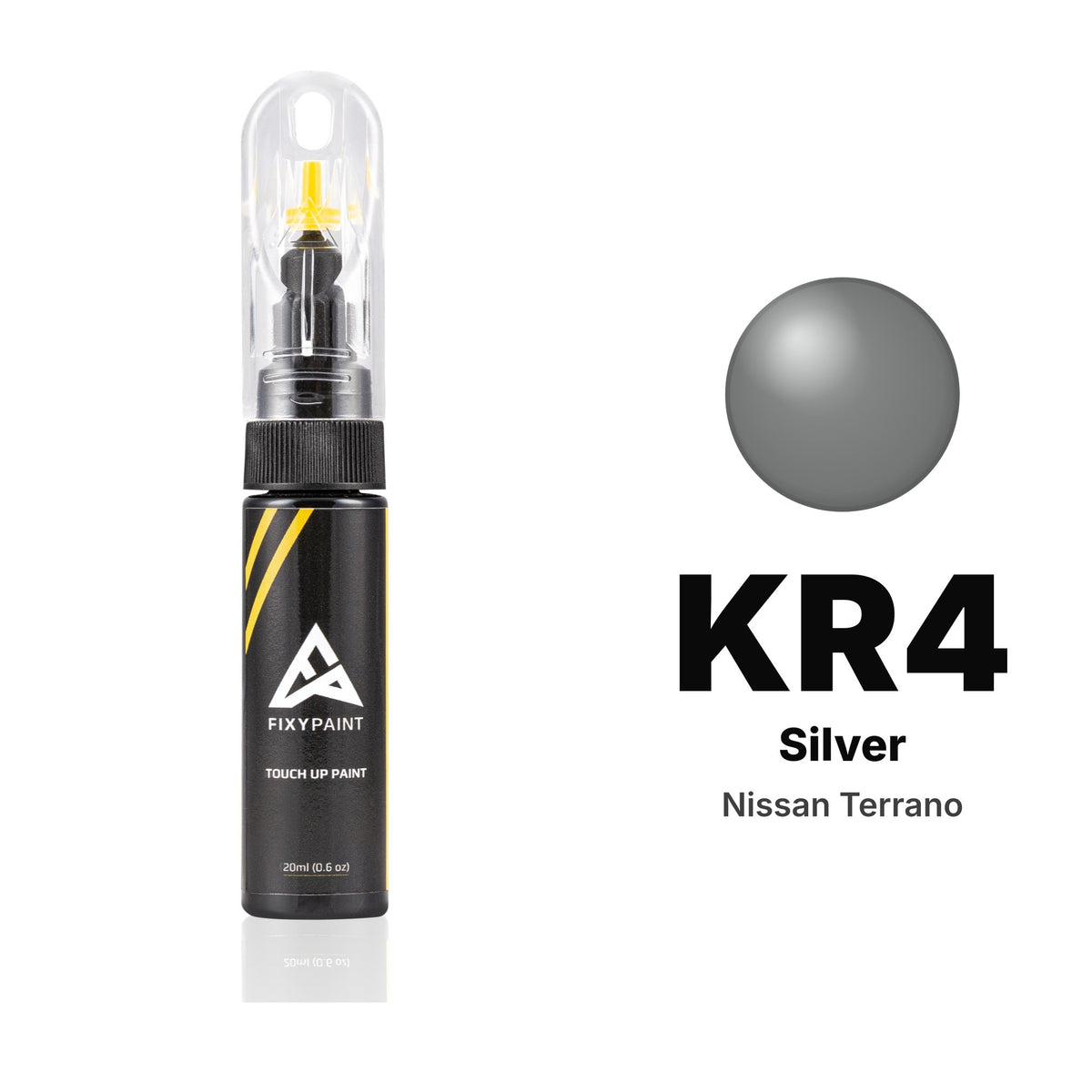Nissan Terrano KR4 Silver touch-up paint, Basic kit