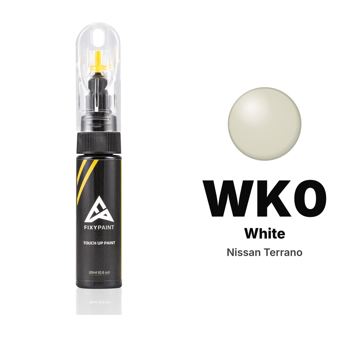 Touch-up paint for Nissan Terrano WK0 White, Basic kit