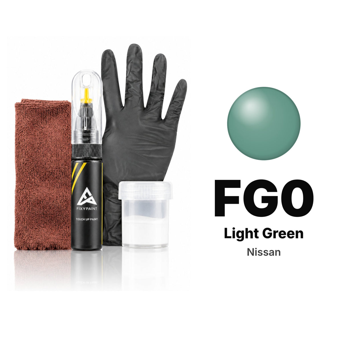 Touch-up paint for Nissan FG0 Light Green, Complete kit