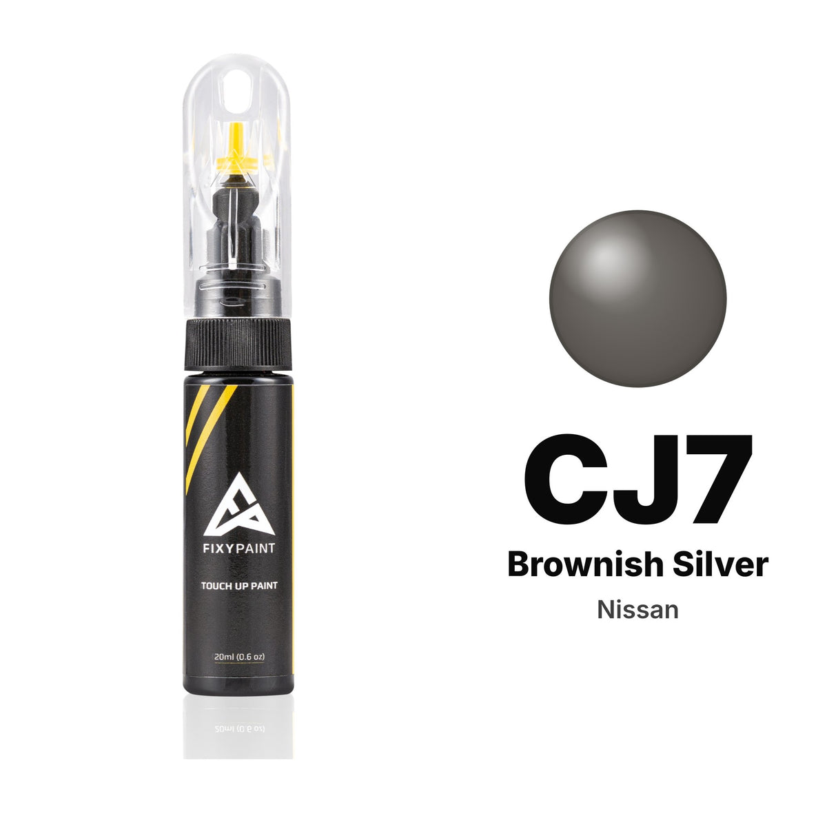 Touch-up paint for Nissan CJ7 Brownish Silver, Basic kit