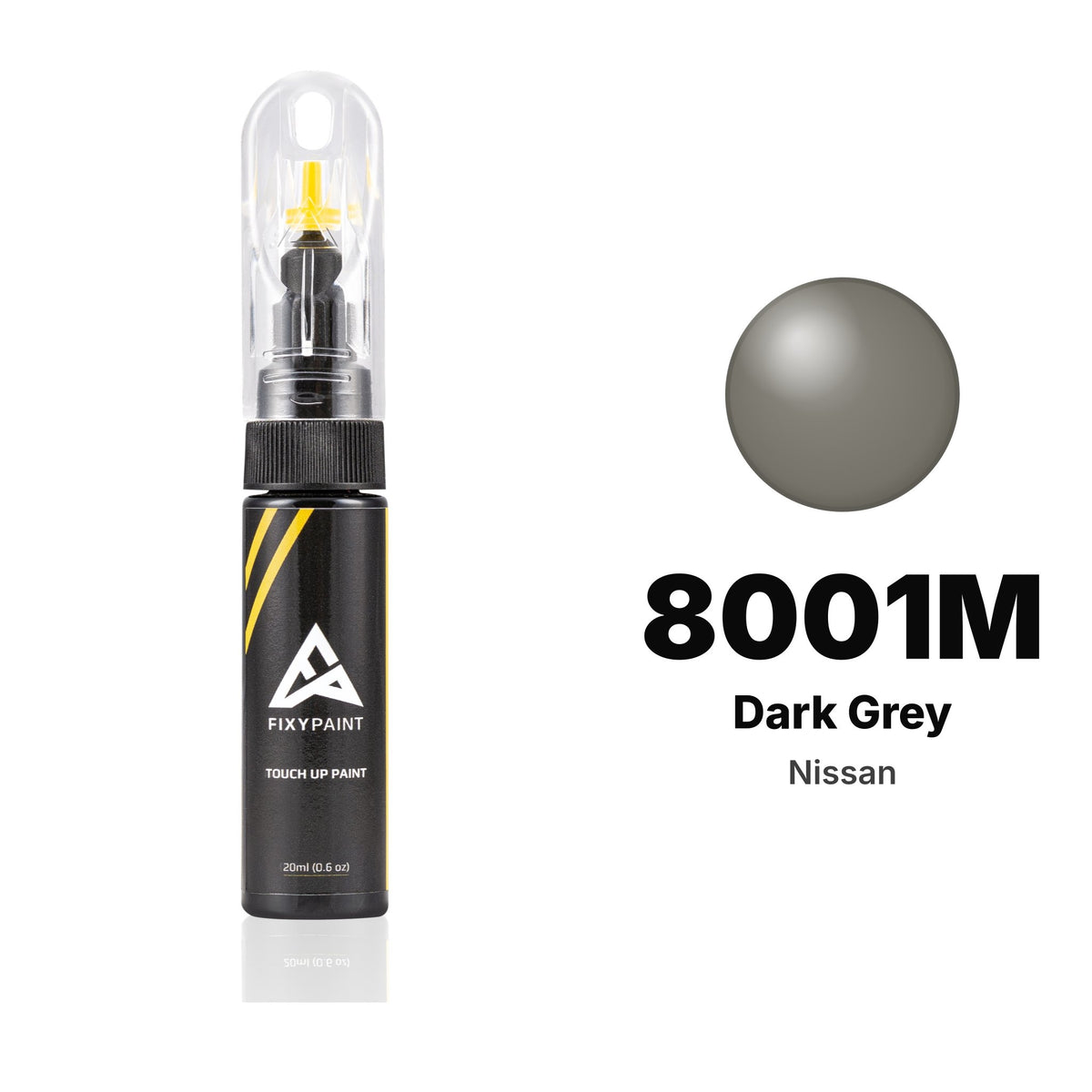 Touch-up paint for Nissan 8001M Dark Grey, Basic kit