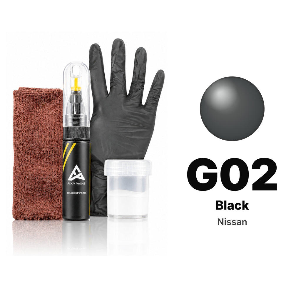 Touch-up paint for Nissan G02 Black, Complete kit