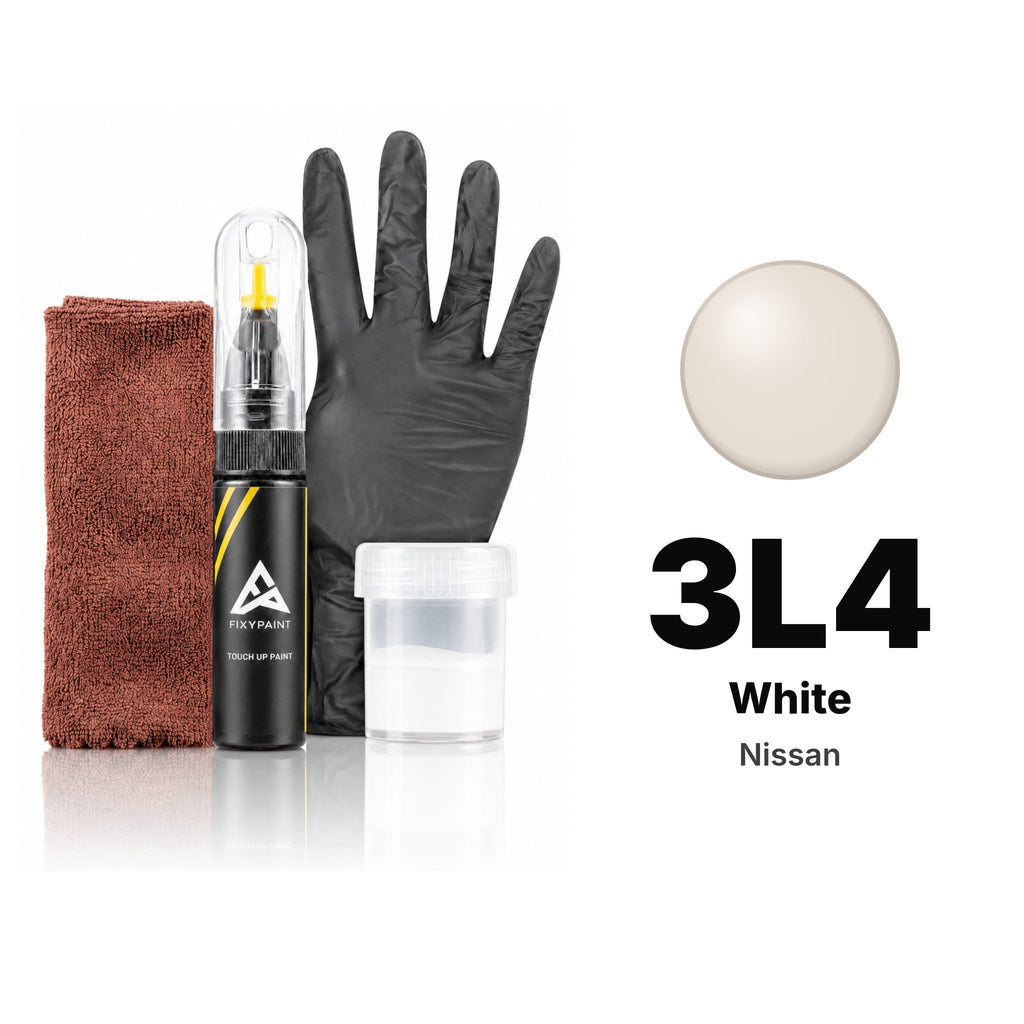 Peinture de retouche pour Nissan – 3L4 White (tous modèles, depuis 1992), kit Complet