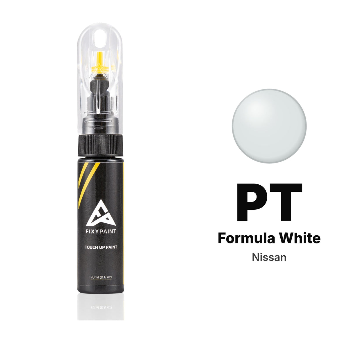 Touch-up paint for Nissan PT Formula White, Basic kit