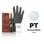 Touch-up paint for Nissan PT Formula White, Complete kit
