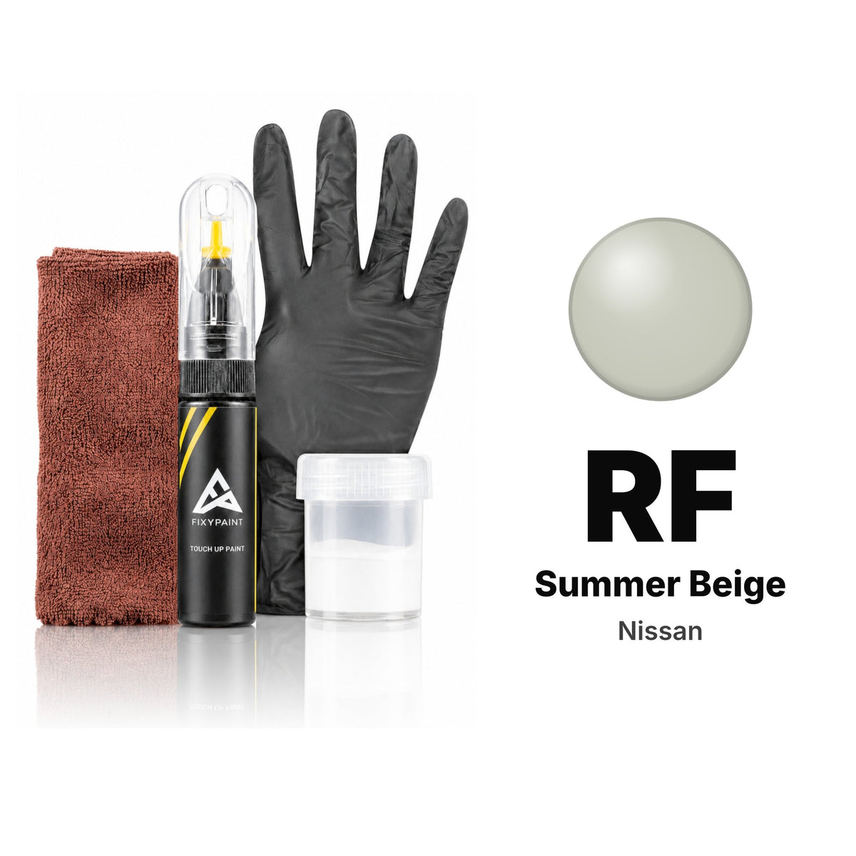 Touch-up paint for Nissan RF Summer Beige, Complete kit