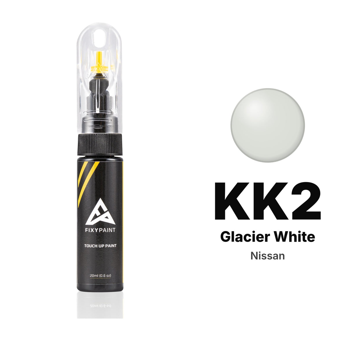 Touch-up paint for Nissan KK2 Glacier White, Basic kit