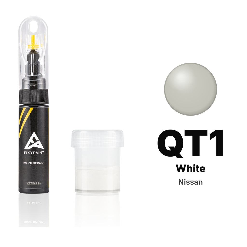 Touch-up paint for Nissan QT1 White, Standard kit