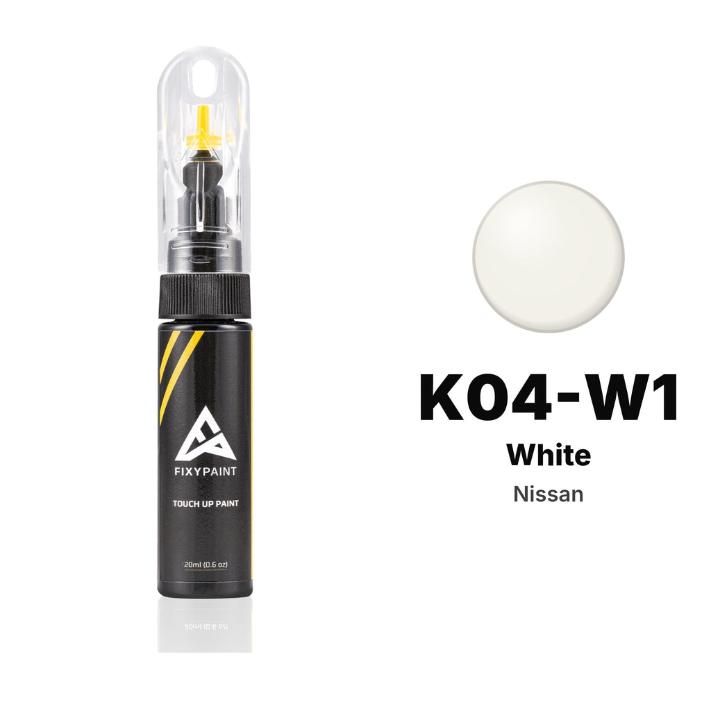 Peinture de retouche pour Nissan – K04-W1 White (tous modèles, 2000–2004), kit Basique