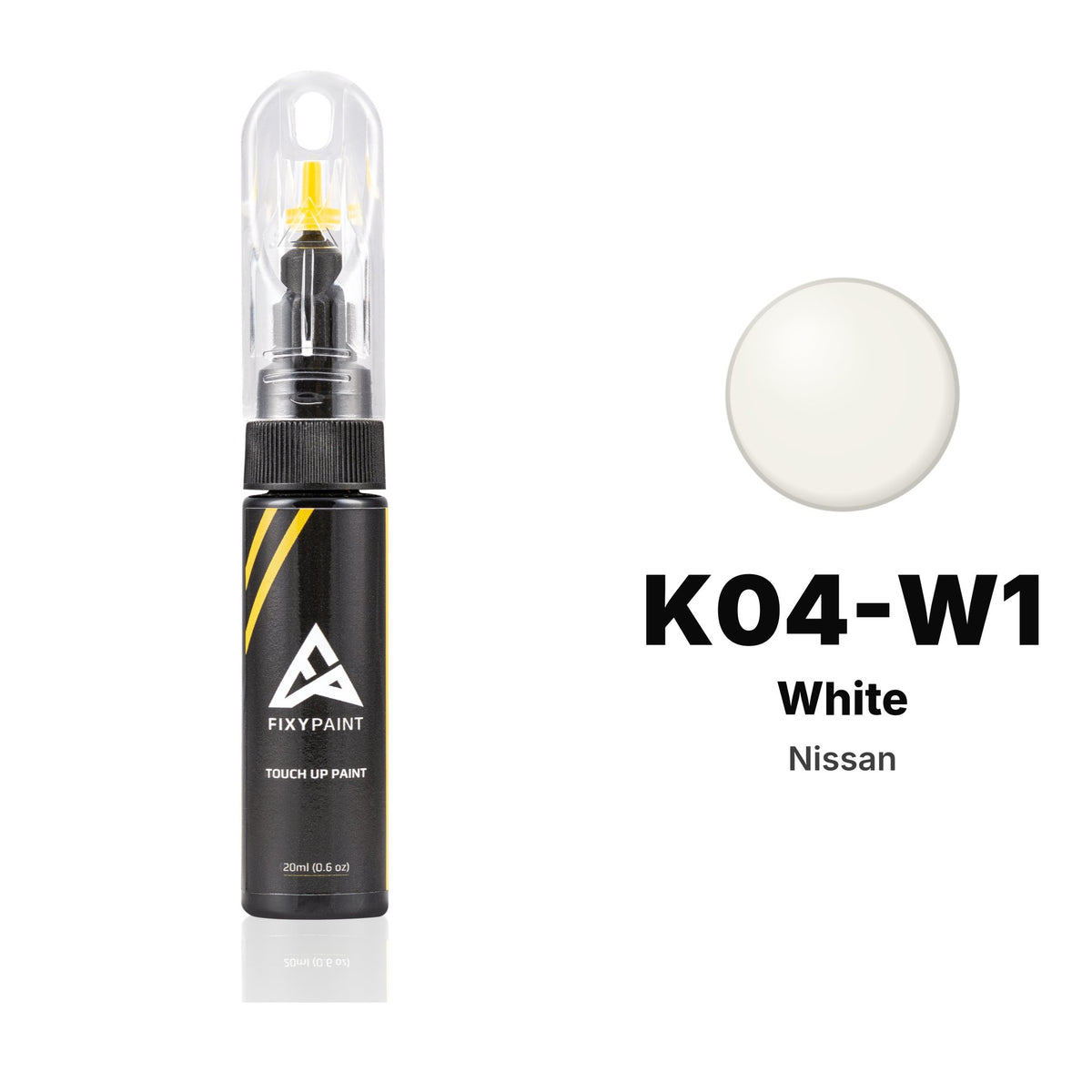 Peinture de retouche pour Nissan – K04-W1 White (tous modèles, 2000–2004), kit Basique