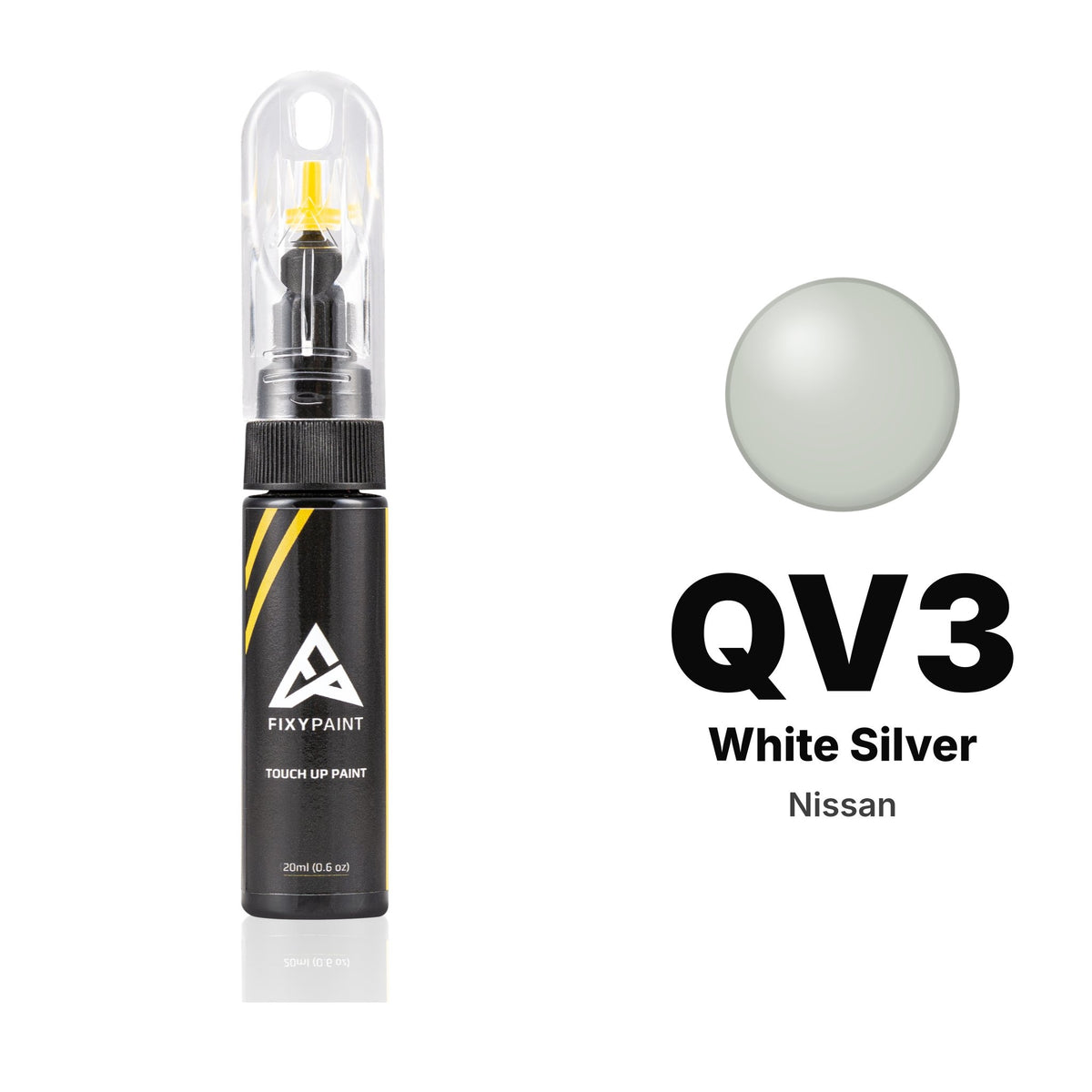 Nissan QV3 White Silver touch-up paint, Basic kit