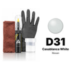 Touch-up paint for Nissan D31 Casablanca White, Complete kit