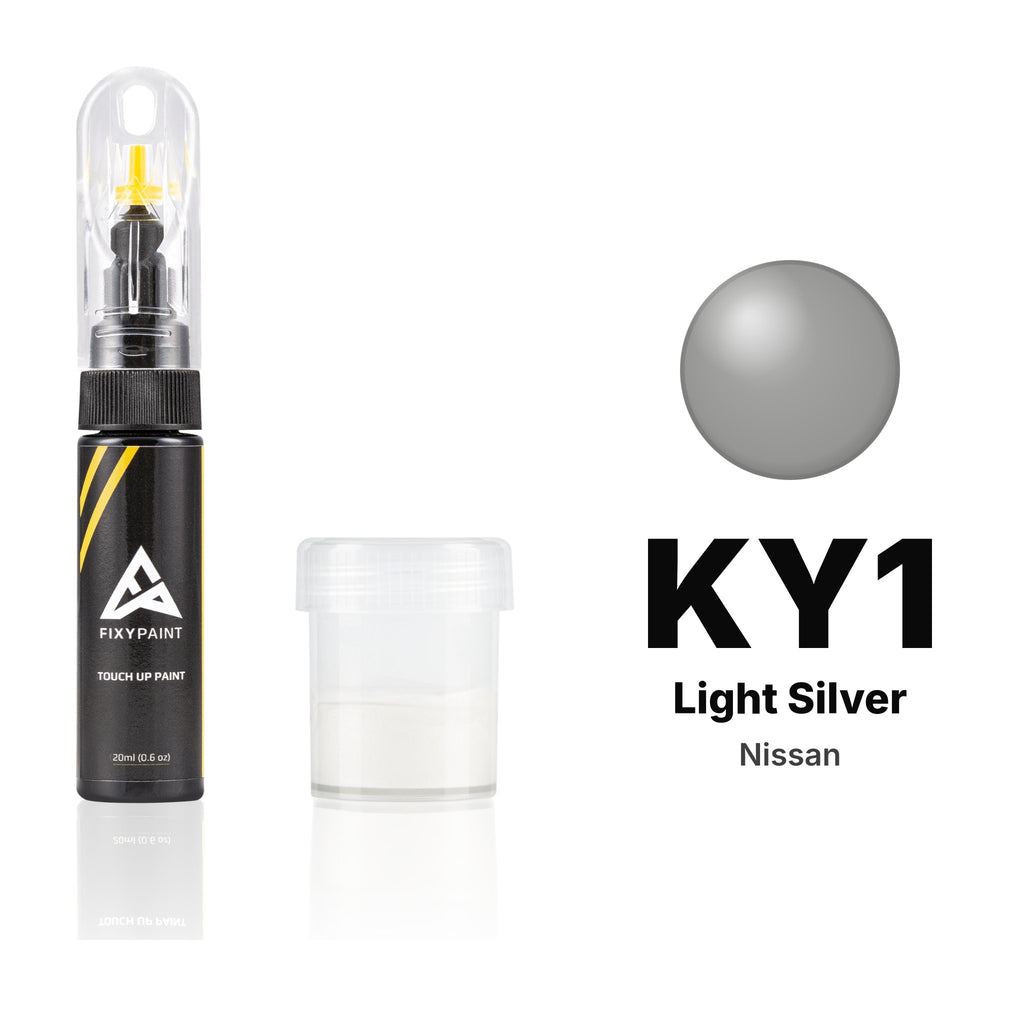 Pintura de retoque para Nissan – KY1 Light Silver (todos los modelos, 2002–2004), kit Estándar
