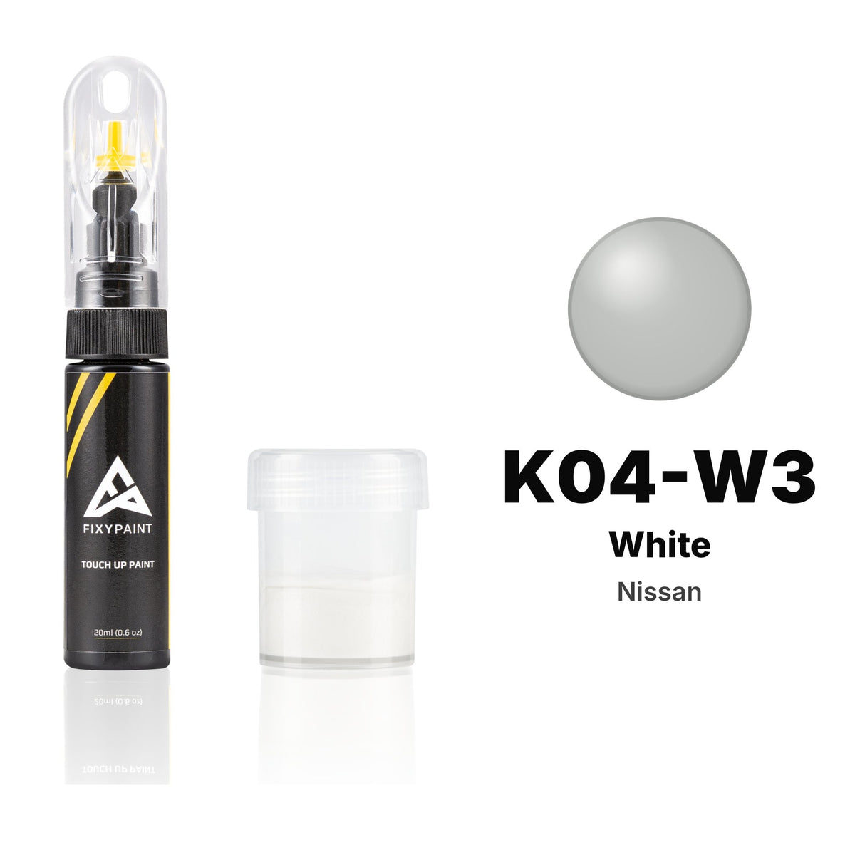Touch-up paint for Nissan K04-W3 White, Standard kit