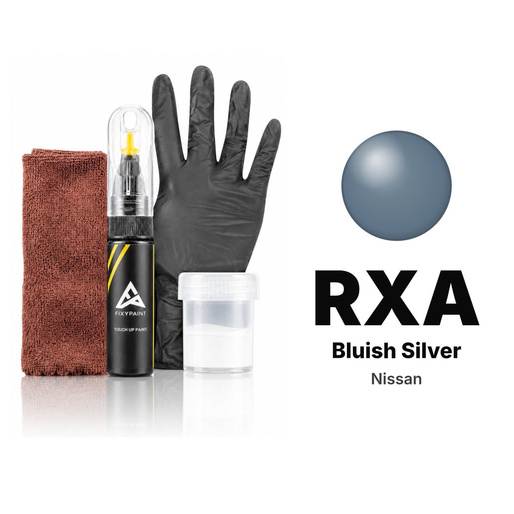 Touch-up paint for Nissan RXA Bluish Silver, Complete kit