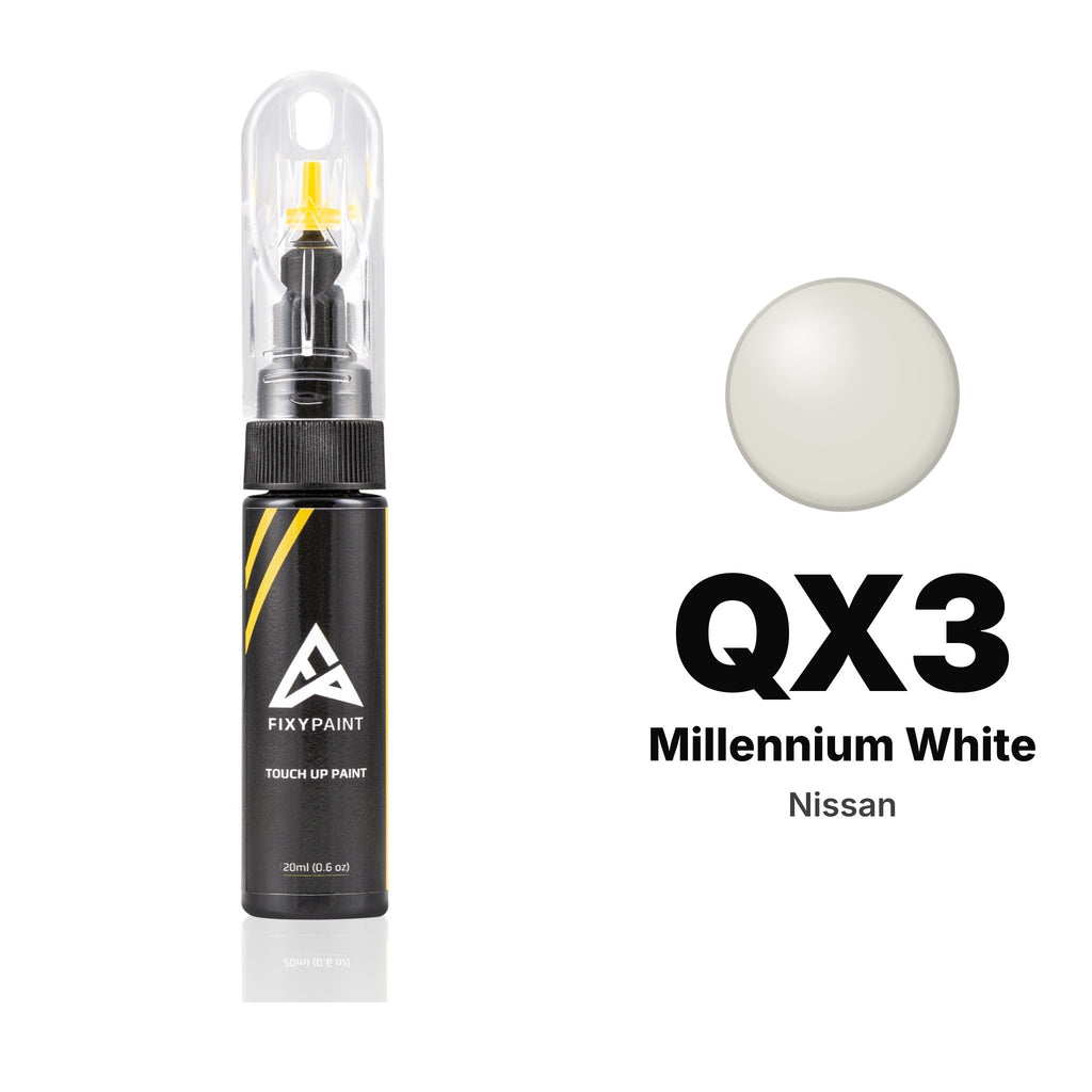 Touch-up paint for Nissan QX3 Millennium White, Basic kit