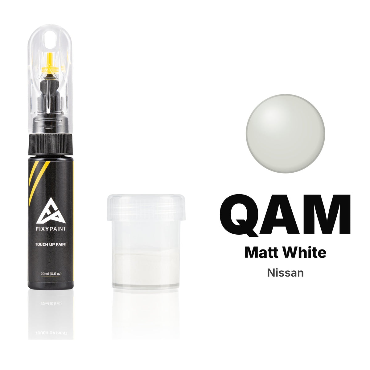 Touch-up paint for Nissan QAM Matt White, Standard kit