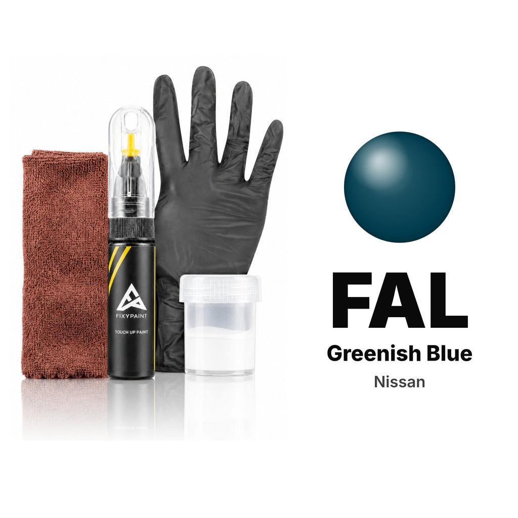 Touch-up paint for Nissan FAL Greenish Blue, Complete kit