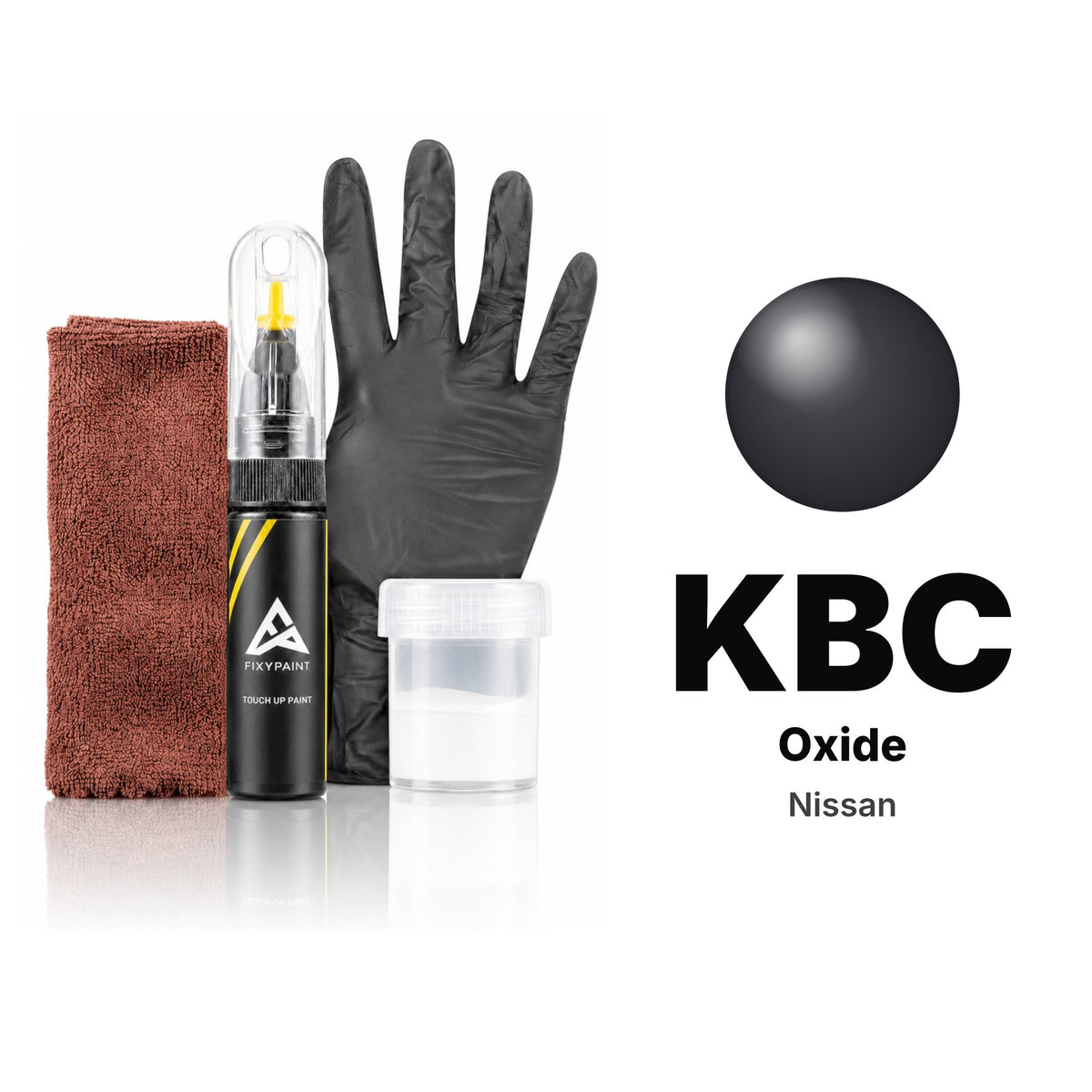 Touch-up paint for Nissan KBC Oxide, Complete kit
