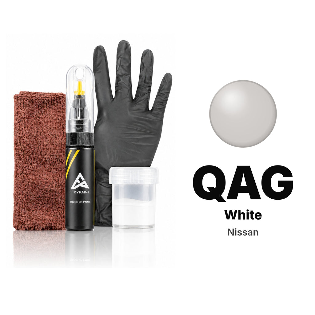 Touch-up paint for Nissan QAG White, Complete kit