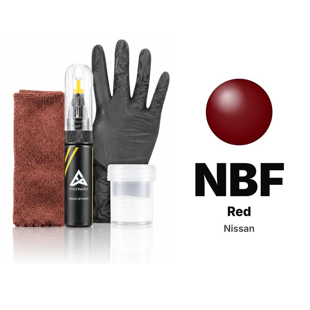 Touch-up paint for Nissan NBF Red, Complete kit