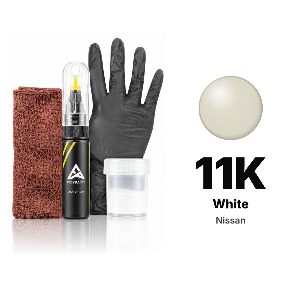 Vernice ritocco per Nissan – 11K White (tutti i modelli, dal 2020), kit Completo