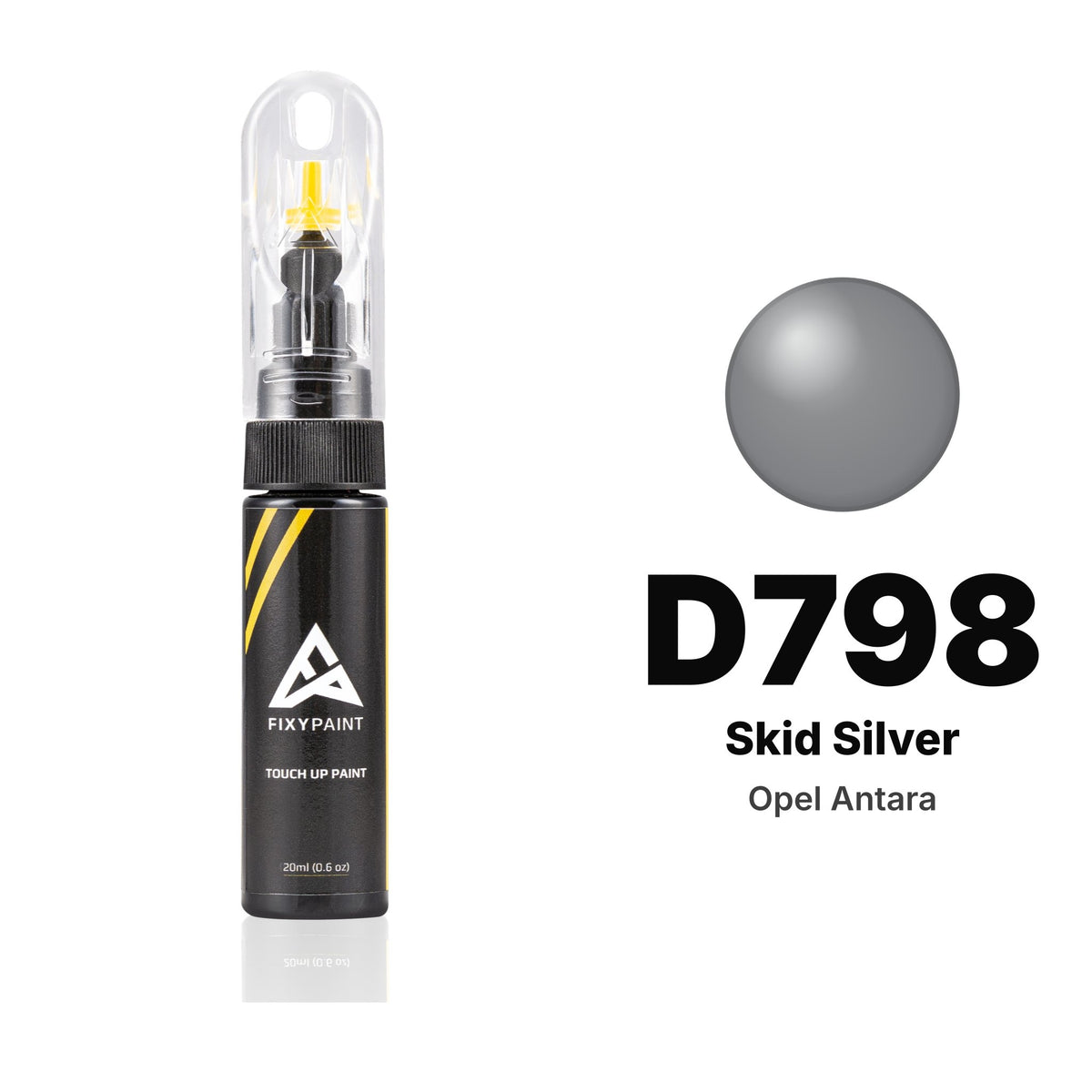Opel Antara D798 Skid Silver touch-up paint, Basic kit