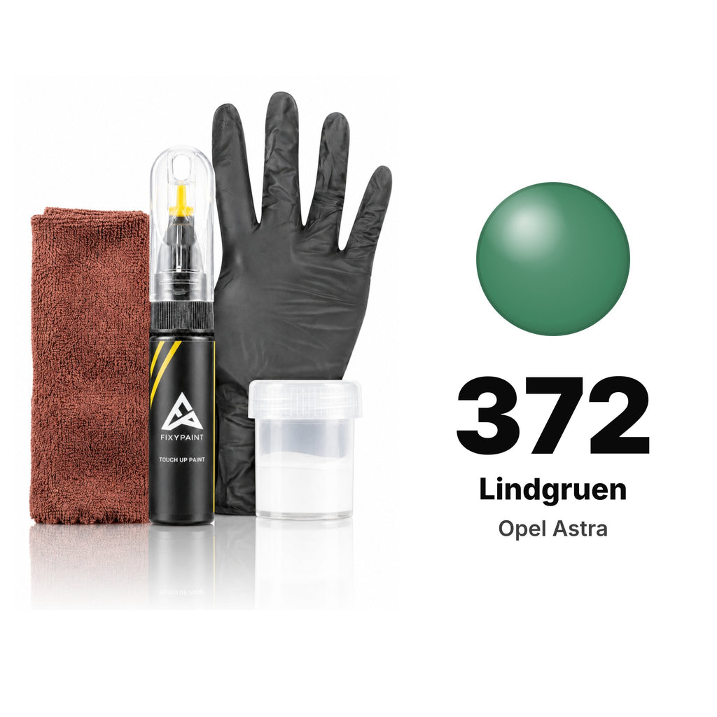 Touch-up paint for Opel Astra 372 Lindgruen, Complete kit