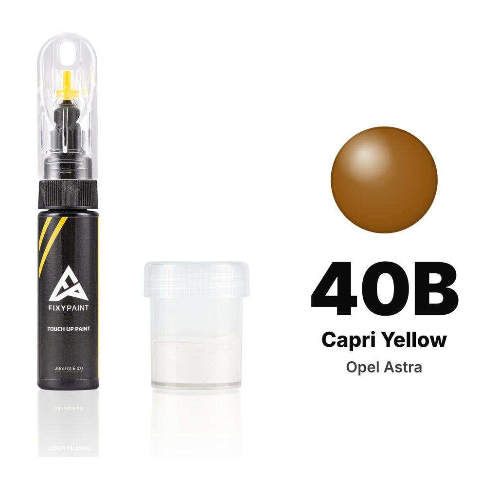 Touch-up paint for Opel Astra 40B Capri Yellow, Standard kit